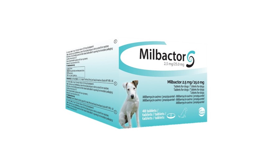 MILBACTOR PERRO PEQ- PUPPY 48 COMP (2.5/25 mg)