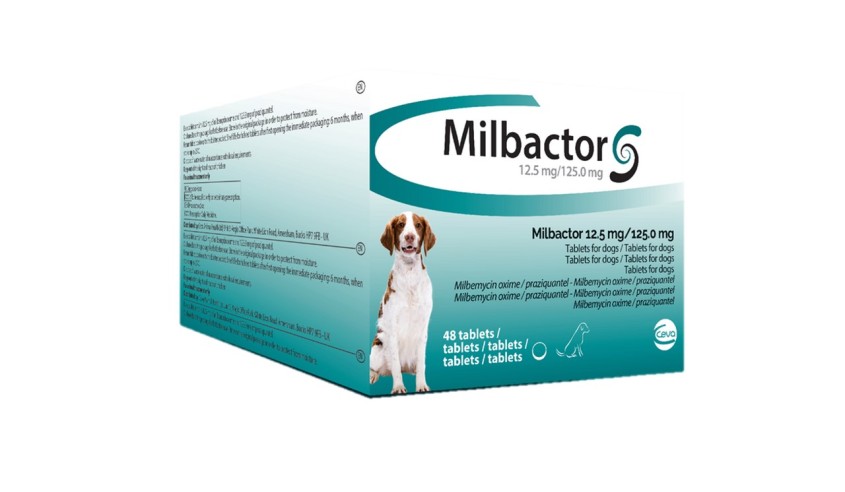 MILBACTOR PERRO MAS DE 5 KG 48 COMP (12.5/125 mg)