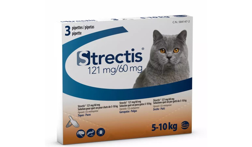 STRECTIS CAT 5-10 KG 3 PIPETAS