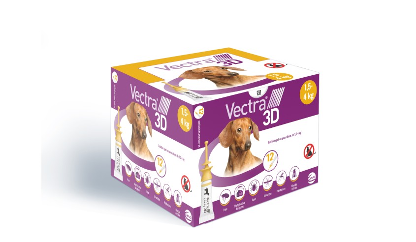 VECTRA 3D XS 1,5-4 KG 12 PIPETAS AMARILLO - CLINICO