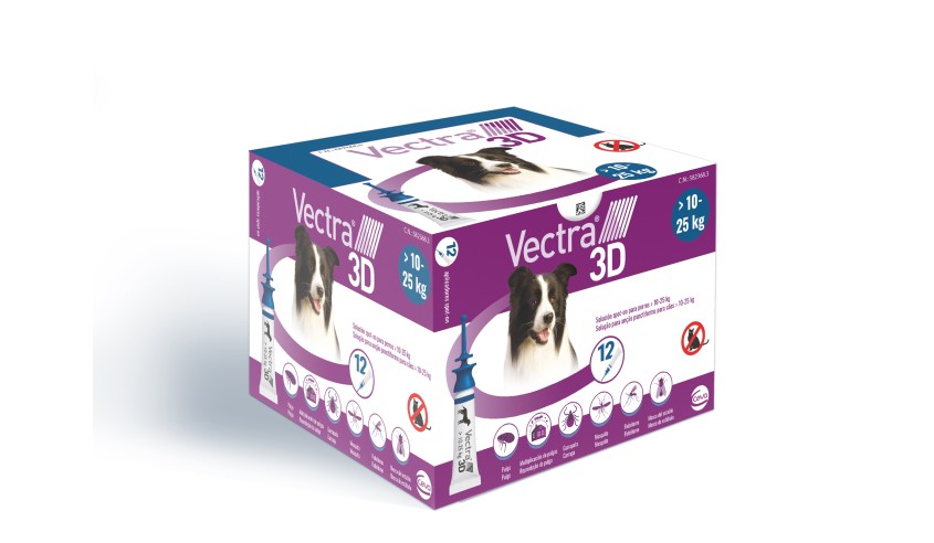 VECTRA 3D M 10-25 KG 12 PIPETAS AZUL - CLINICO
