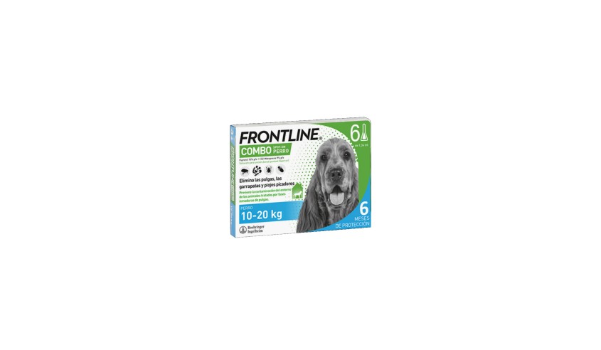 FRONTLINE COMBO PERRO 10 - 20 KG 6 PIPETAS