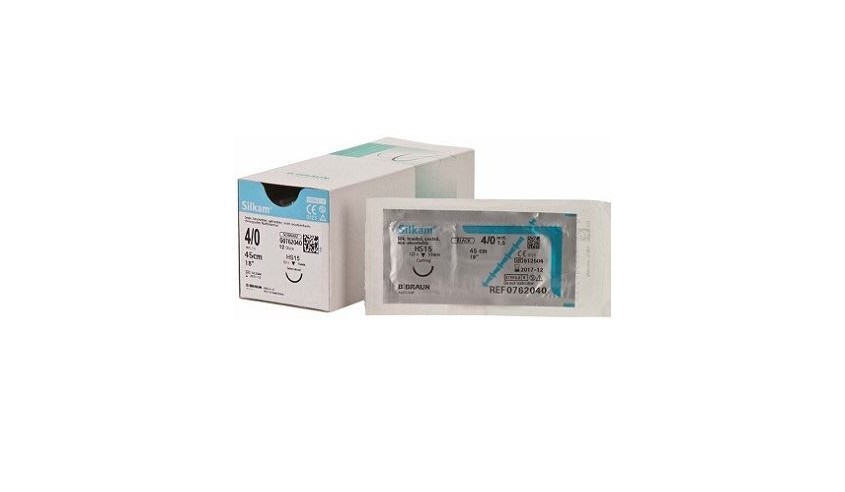SILKAM BLACK 2/0 HS26 75 CM (12 UDS.)