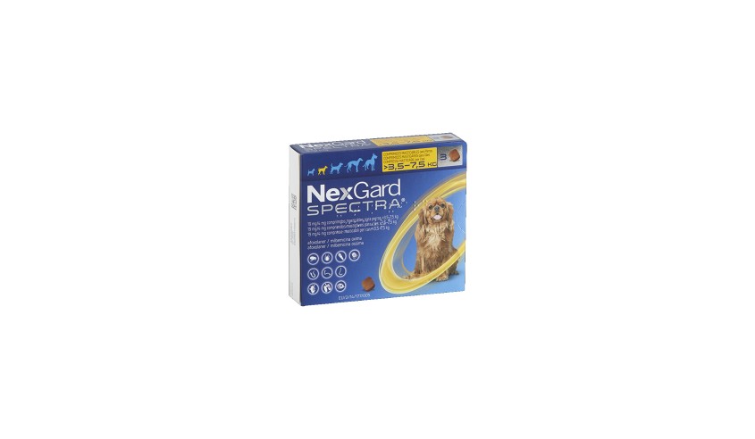 NEXGARD SPECTRA 3,5 - 7,5 KG 3 COMP