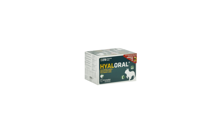 HYALORAL RAZAS PEQUEÑAS Y MEDIANAS 270 COMP.