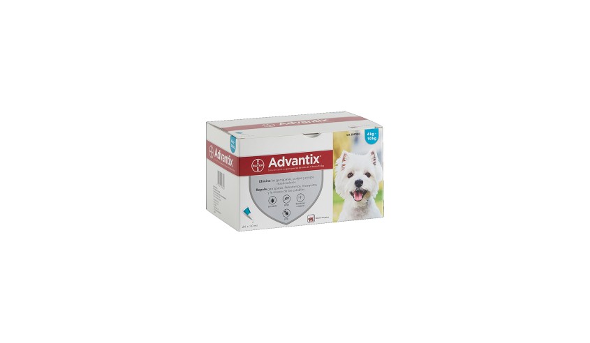 ADVANTIX 4-10 KG 24 PIPETAS