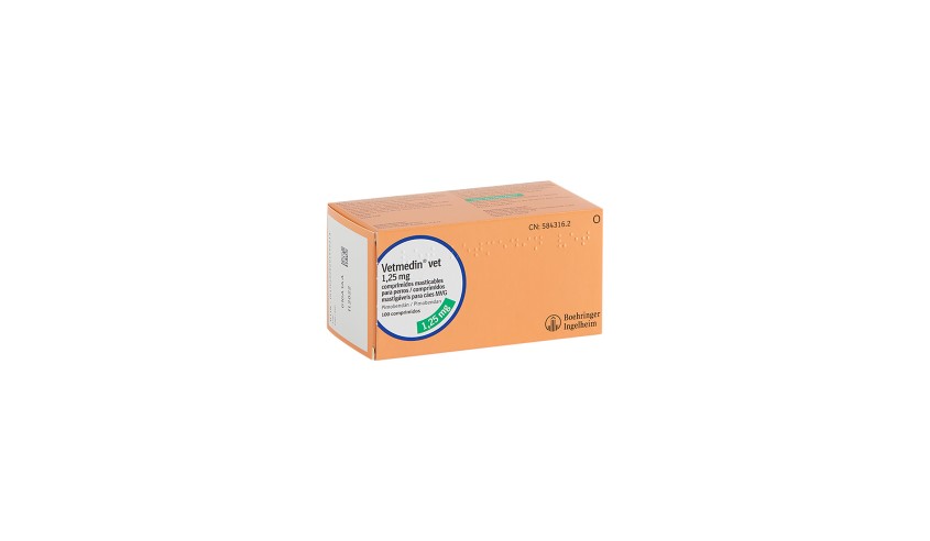VETMEDIN MASTICABLE 1.25 MG 100 COMP