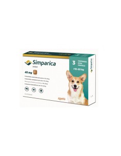 SIMPARICA 40 MG 10-20 KG 3...