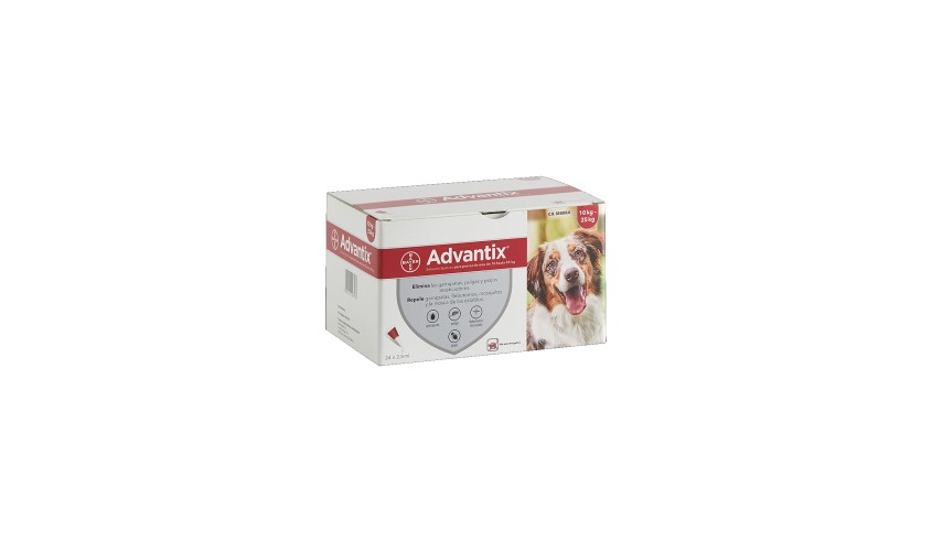 ADVANTIX 10-25 KG 24 PIPETAS