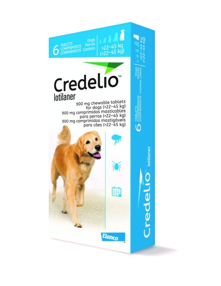 CREDELIO 900 MG +22-45 Kg 6 COMP (AZUL)