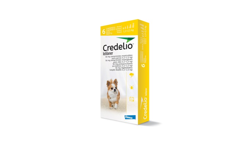 CREDELIO 56 MG 1.3-2.5 KG 6 COMP...