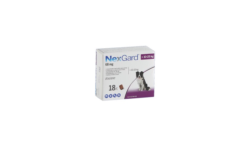 NEXGARD PERRO 10-25 KG 18 COMP