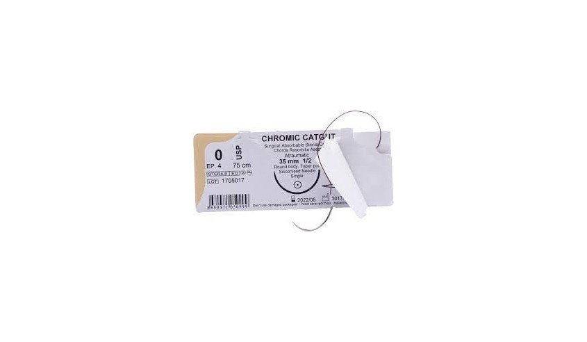CATGUT CHROMIC 0 (4) 75 CM