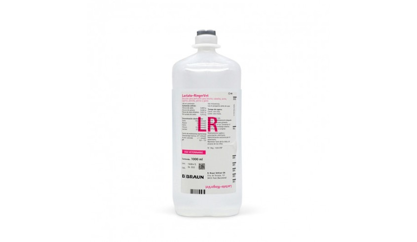 SUERO LACTATO RINGERVET 500 ML (CAJA 10 UD) 