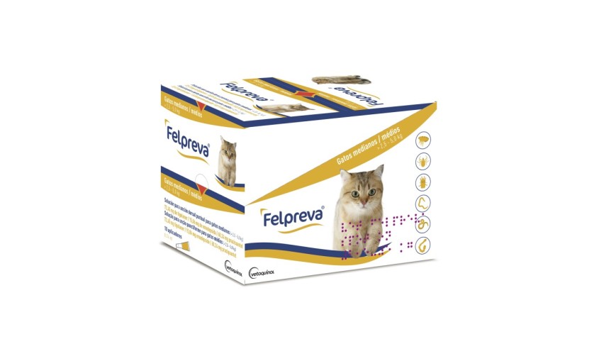 FELPREVA GATO MEDIANO (2,5-5 KG) 10...