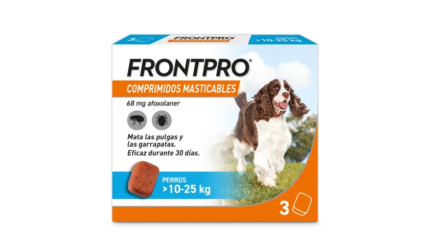 FRONTPRO 68 MG COMP. MASTICABLE 10-25 KG (L) 3 COMP.