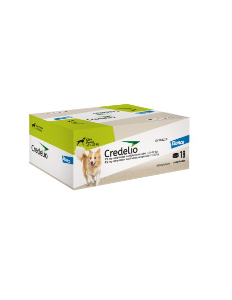 CREDELIO 450 MG 11-22 KG 18 COMP  VERDE
