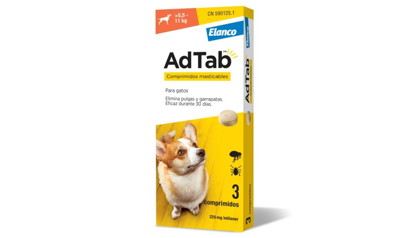 ADTAB 225 MG COMP MASTICABLE PERRO...