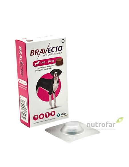 BRAVECTO 1400 MG (40-56 KG) 1 COMP. FUCSIA