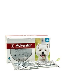 ADVANTIX 4-10 KG 24 PIPETAS