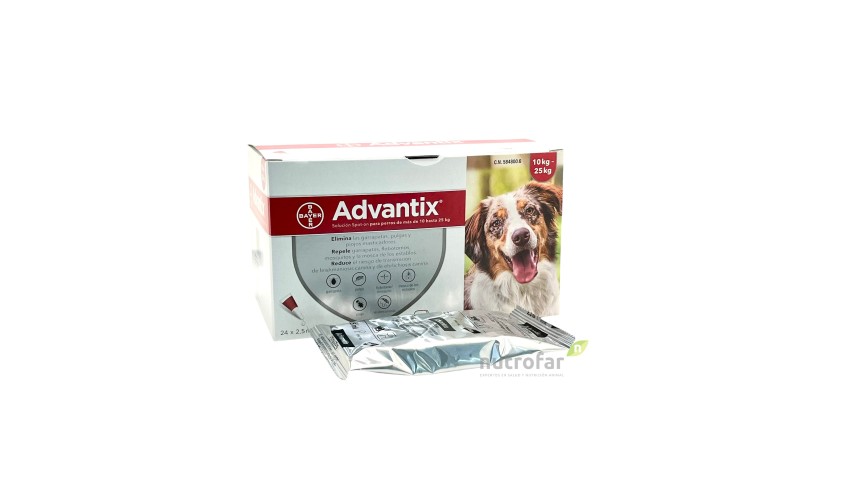 ADVANTIX 10-25 KG 24 PIPETAS