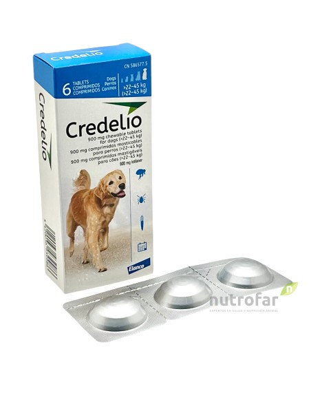 CREDELIO 900 MG +22-45 Kg 6 COMP (AZUL)