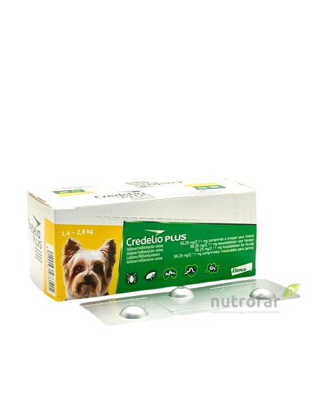 CREDELIO PLUS 56,25 MG/2,11MG 1,4-2,8 KG 18 COMP