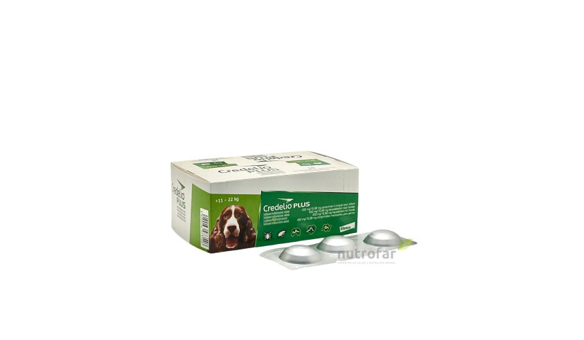 CREDELIO PLUS 450 MG/16,88MG 11-22 KG 18 COMP