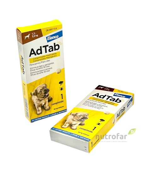 ADTAB 56 MG COMP. MASTICABLE PERRO  1,3-2,5 KG  1 COMP