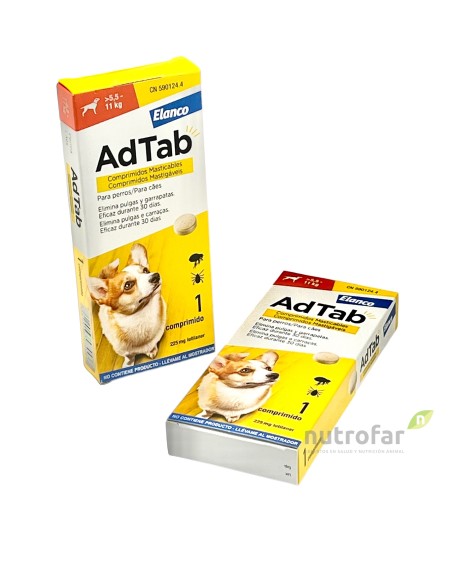 ADTAB 225 MG COMP. MASTICABLE PERRO   5,5-11 KG  1 COMP