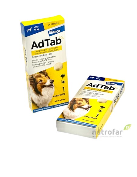 ADTAB 900 MG COMP. MASTICABLE PERRO   22-45 KG  1 COMP