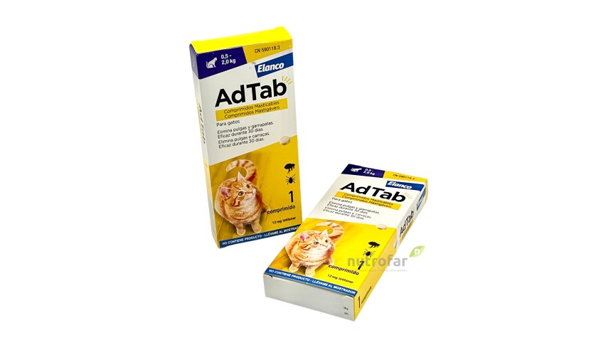 ADTAB 12 MG COMP. MASTICABLE GATO...