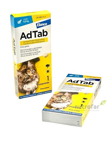 ADTAB 48 MG COMP. MASTICABLE GATO   2-8 KG  1 COMP
