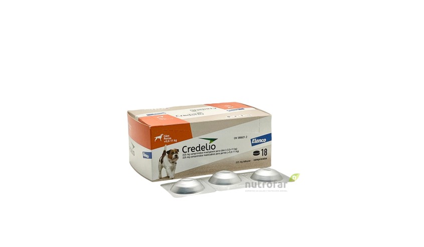 CREDELIO 225 MG 5 5-11 KG 18 COMP  NARANJA