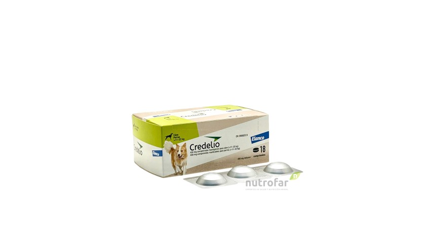 CREDELIO 450 MG 11-22 KG 18 COMP  VERDE