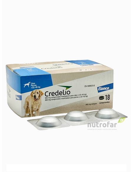 CREDELIO 900 MG 22-45 Kg 18 COMP  AZUL