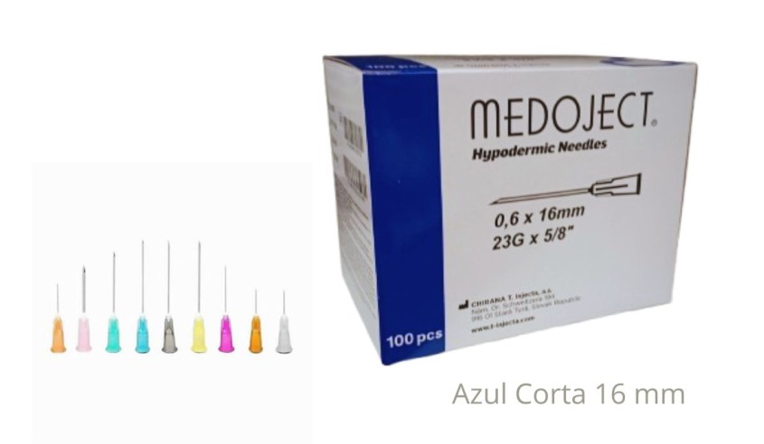 AGUJAS AZULES 23GX1  16X0 6  100...