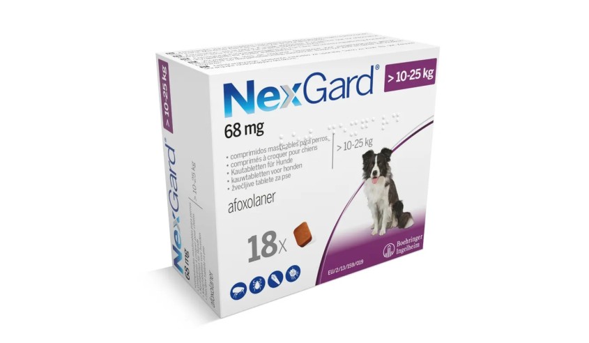 NEXGARD PERRO 10-25 KG 18 COMP