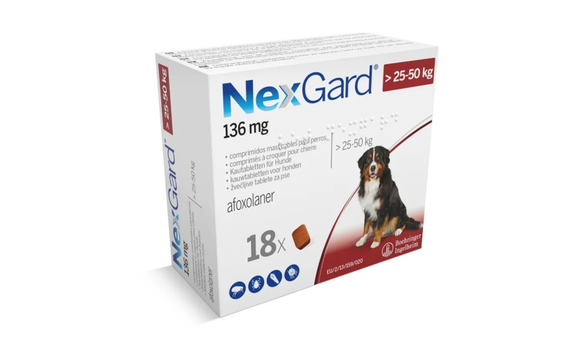 NEXGARD PERRO 25-50 KG 18 COMP