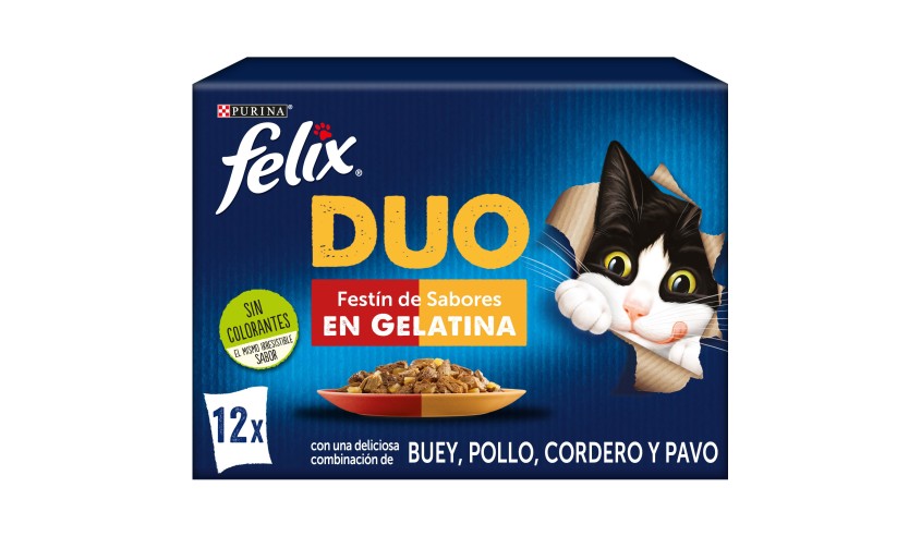 FELIX DUO CARNES EN GELATINA 12X85G