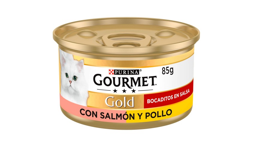 GOURMET GOLD BOCADITOS SALMON&POLLO...